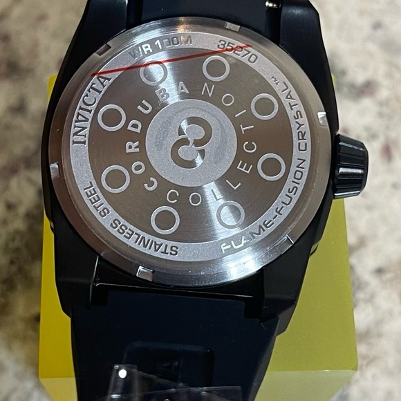 Invicta 47mm Corduba Automatic Double Open Heart Silicone Strap Watch - Picture 5 of 8